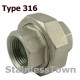 Type 316 Stainless Pipe Unions